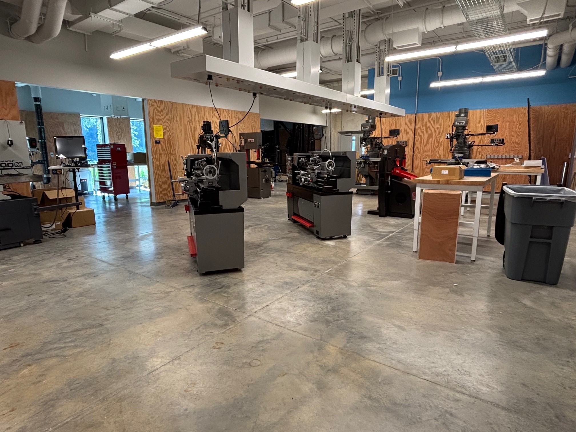 Wood Shop, Welding and Water Jet Lab