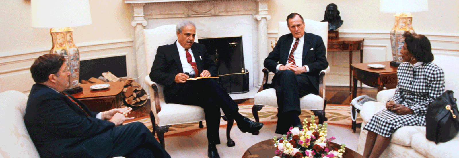 Benjamin Hooks at George H. W. Bush White House