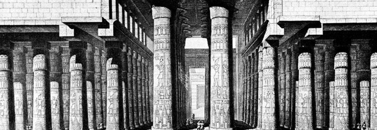 Vast and large dimensional size and splendor entry way of Great Hypostyle Hall