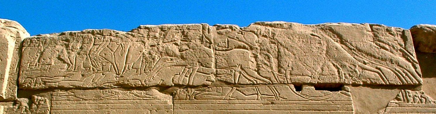 Israelites relief from Merenptah's war scenes at Karnak