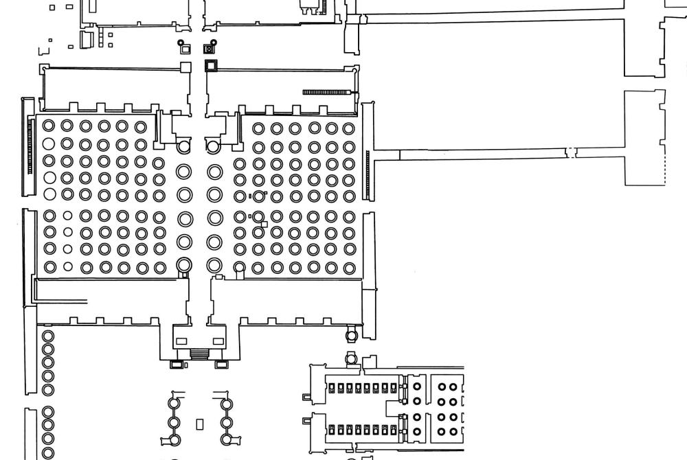 Plan of the Hypostyle Hall.