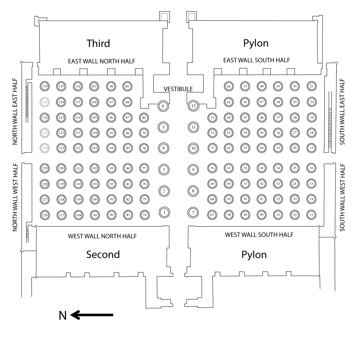 Plan of the Hypostyle Hall