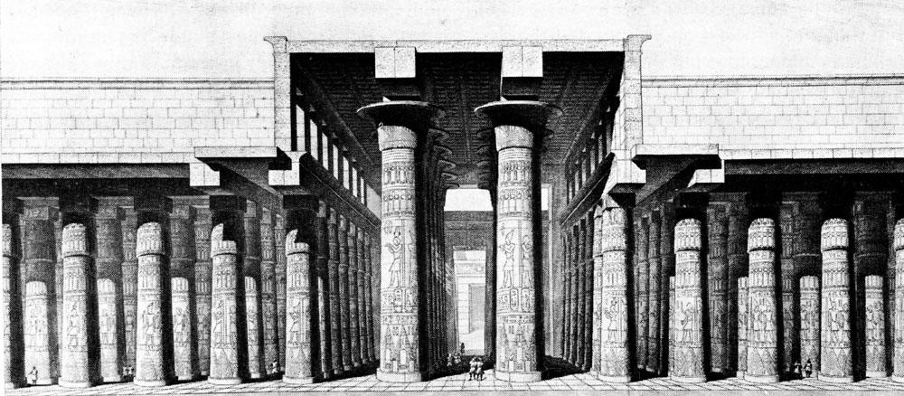 A nineteenth century reconstruction of the Hypostyle Hall