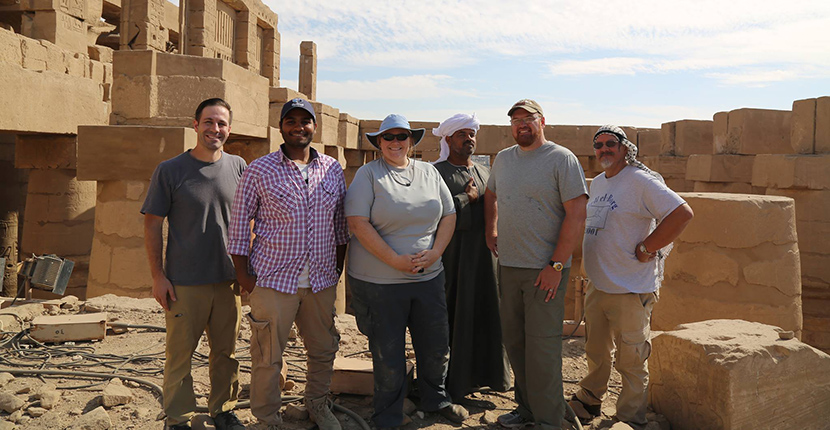 Members of the Tandy Institute's epigraphic team