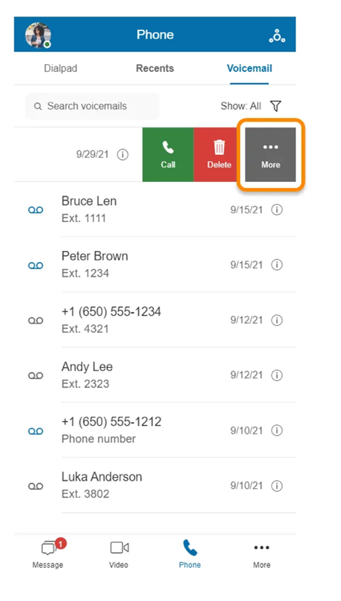 RingCentral voicemail to email 2