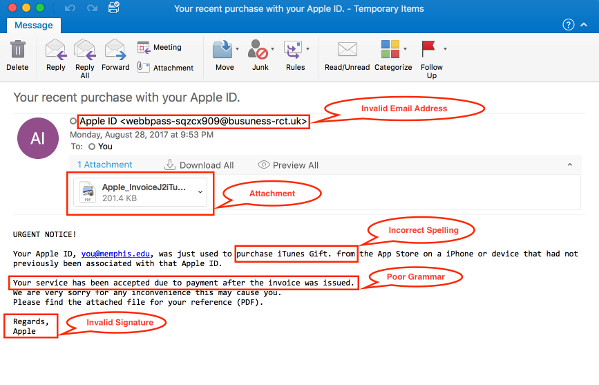 Phishing Example 3