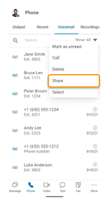 RingCentral voicemail to email