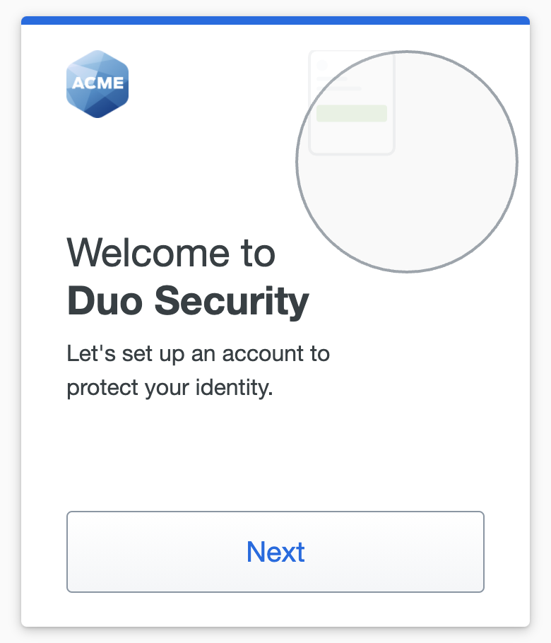 Duo Universal Prompt new user enrollment