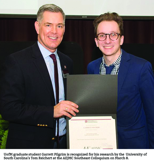 Garret Pilgrim wins Top Student Paper at AEJMC 