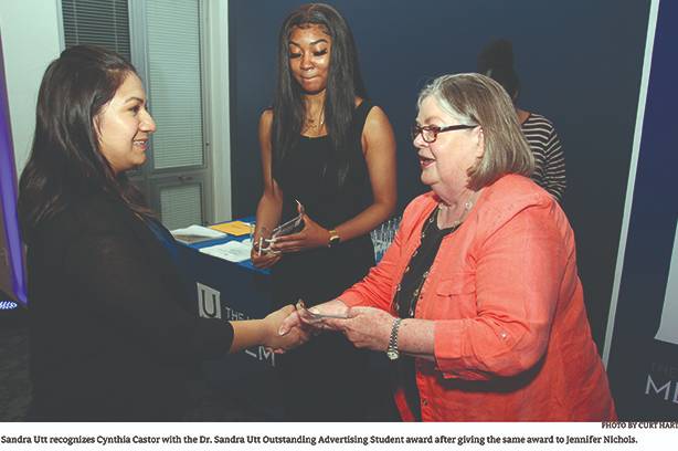 Sandra utt congratulates Cynthia Castor