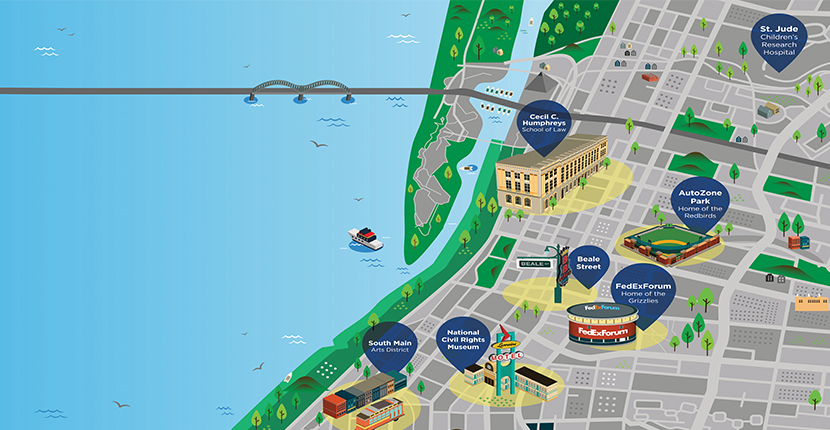 map of downtown