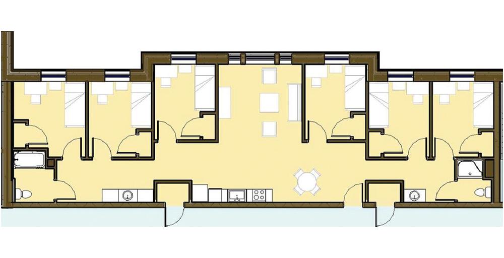 Centennial Place Apartment Floor Plan