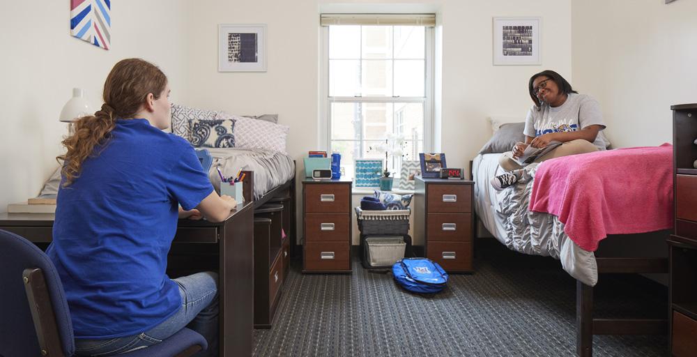 Centennial Place Double dorm room