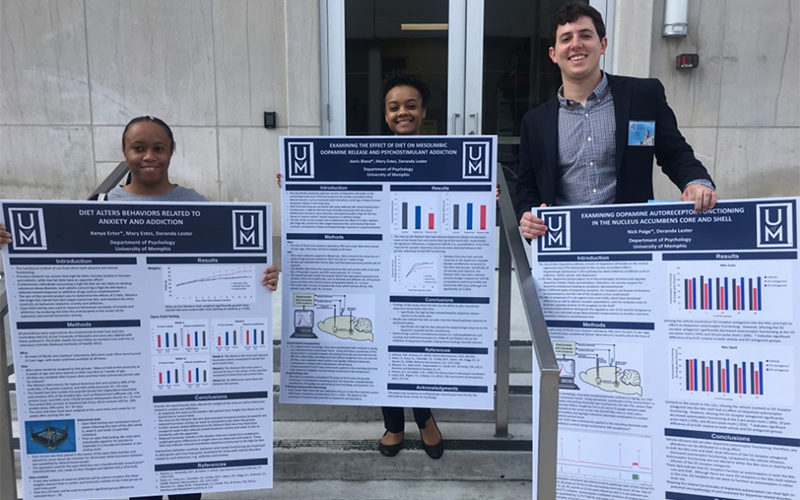 Kenya, Jas and Nick with poster presentations