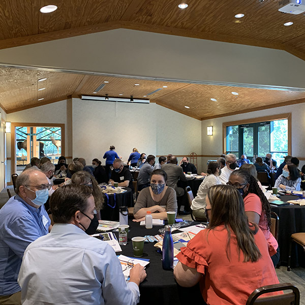 Table discussion on topics relating to the book "We Can’t Talk about That at Work!
How to Talk about Race, Religion, Politics, and Other Polarizing Topics" 
By Mary-Frances Winters 