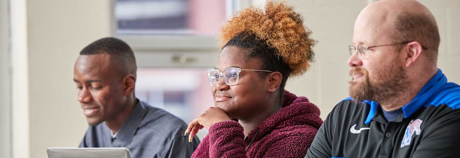 Students on UofM campus in classroom