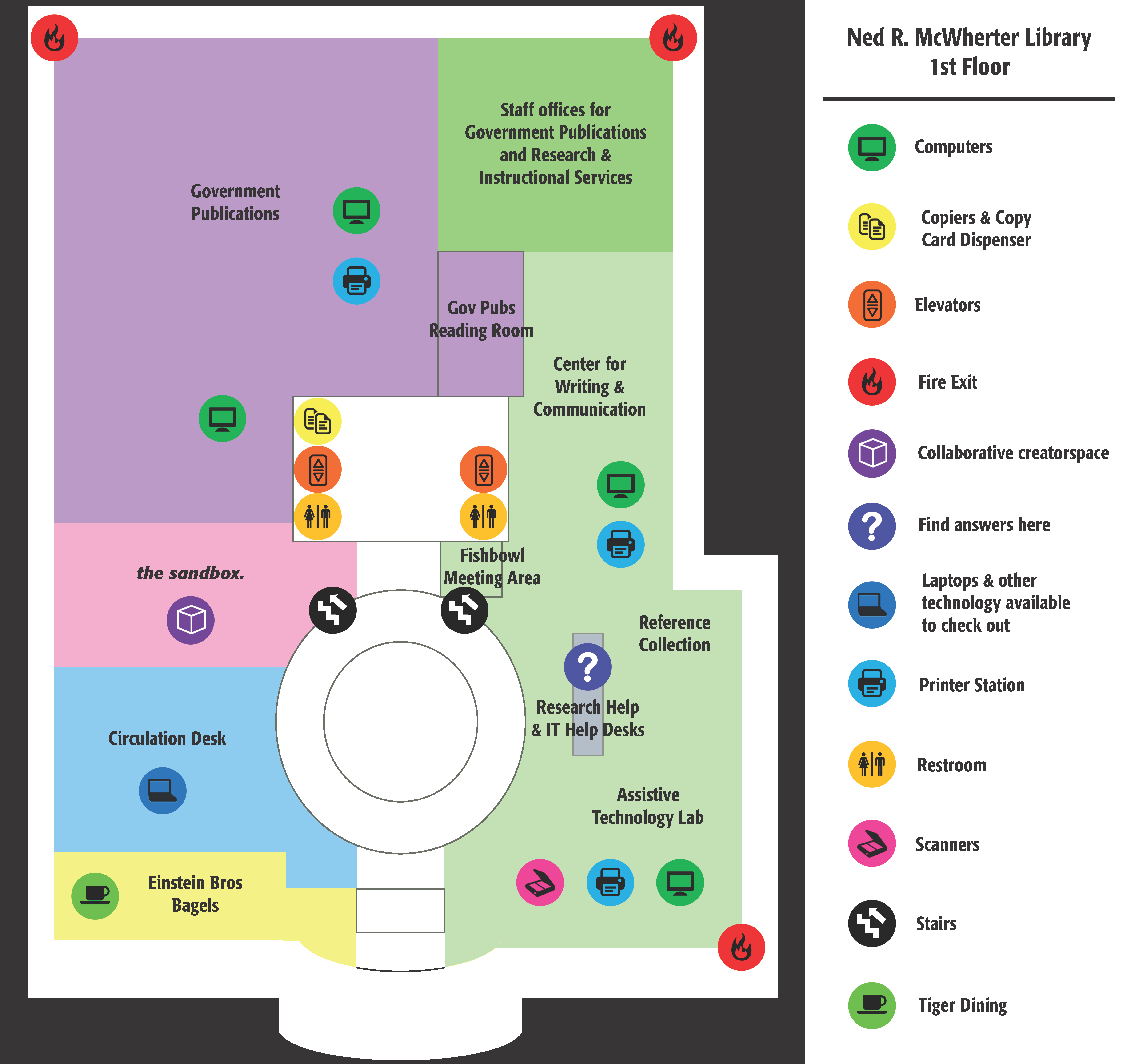 McWherter Library Floor Plans - Libraries - The University of Memphis