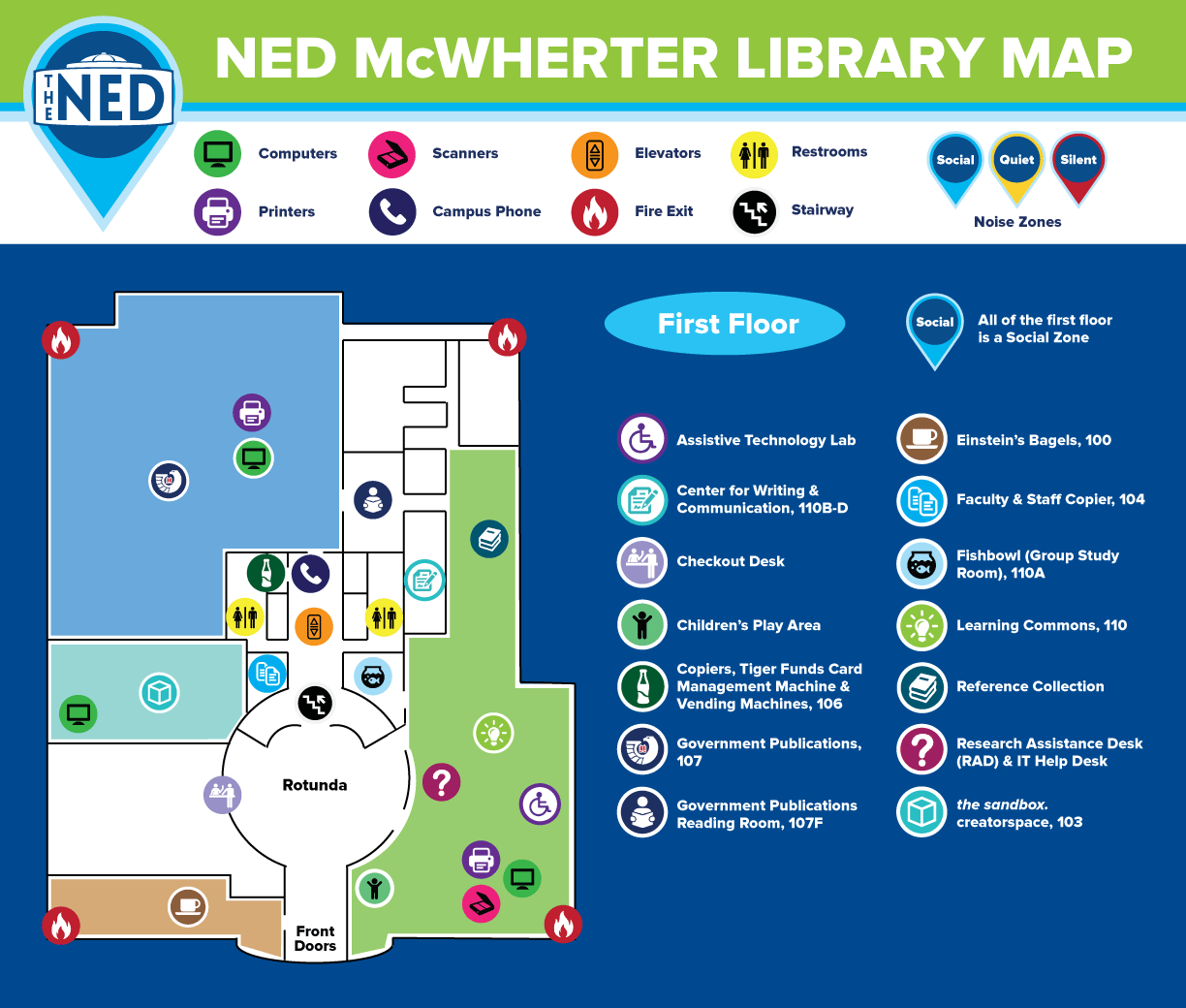 McWherter First Floor Map