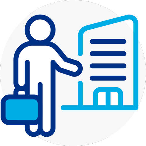 employer going to work icon