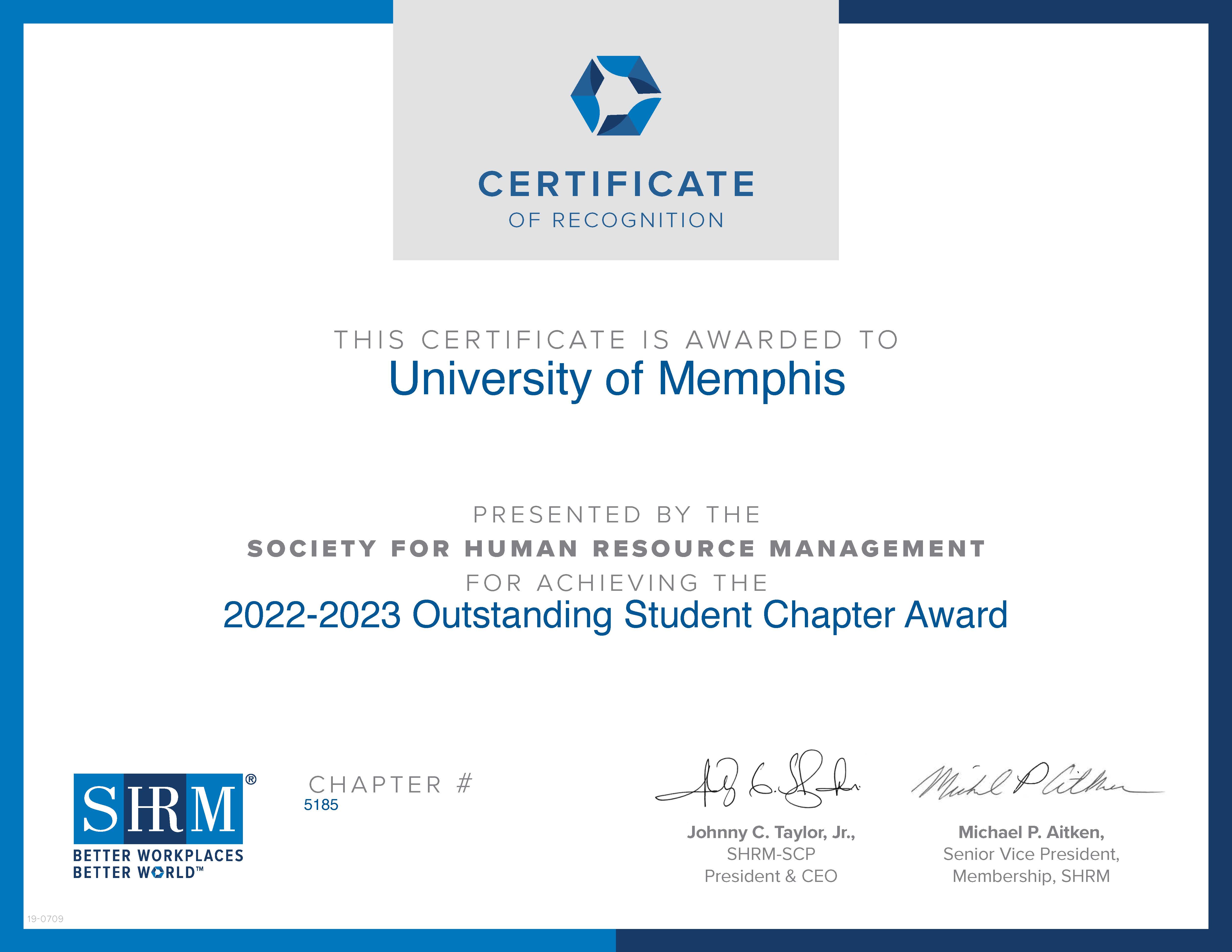SHRM Merit Award