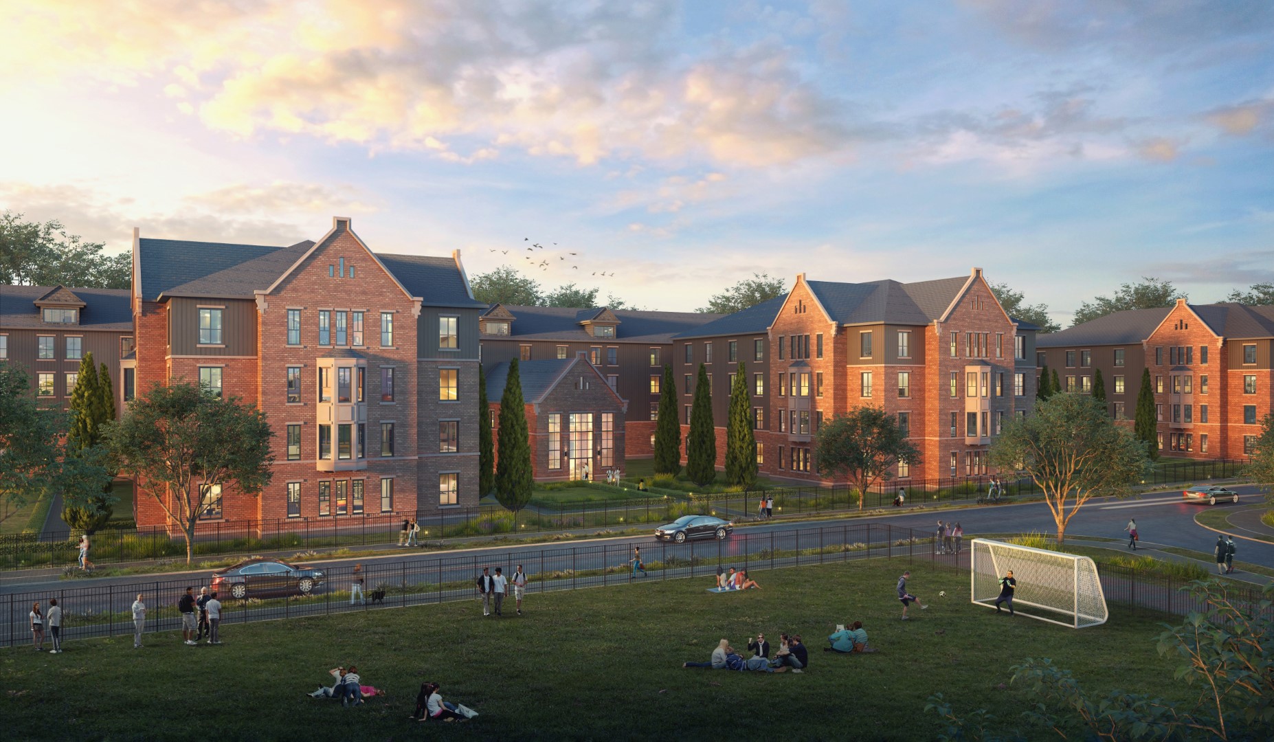Student Housing at Park Avenue Campus rendering