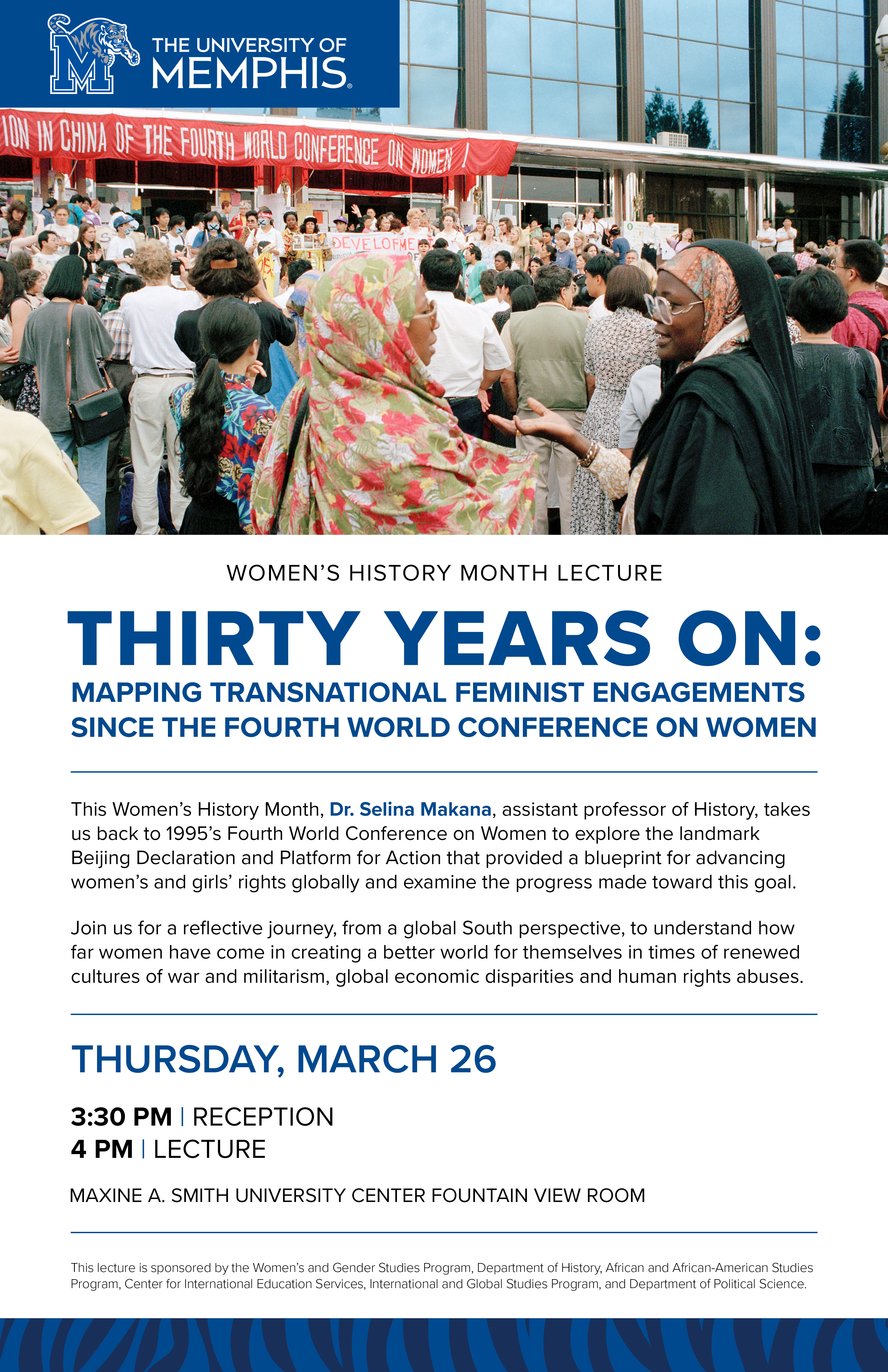 Women's History Lecture poster