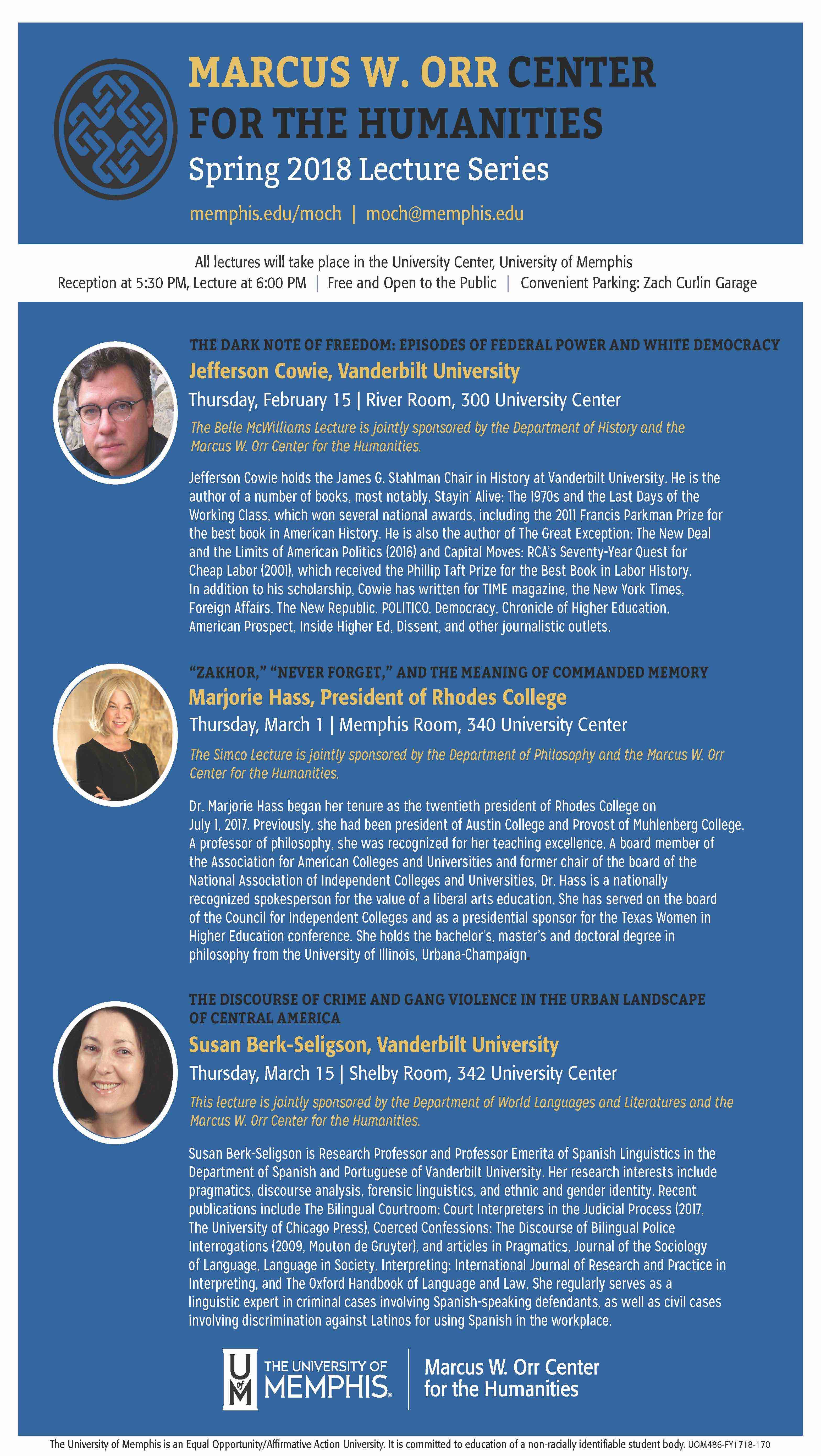 MOCH Spring 2018 Lecture Series