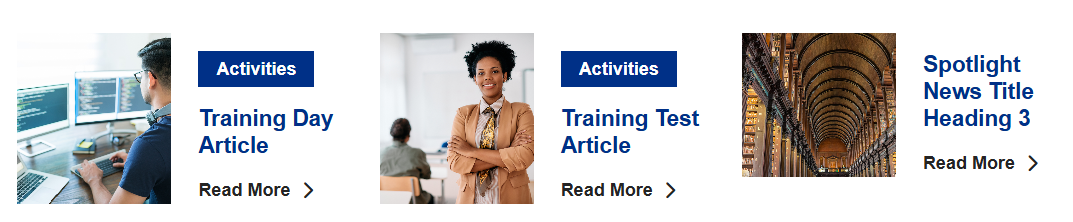 News Listing Example