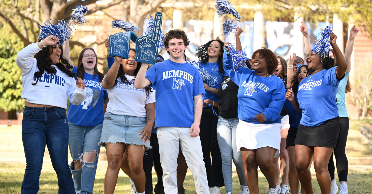 orientation guides cheering