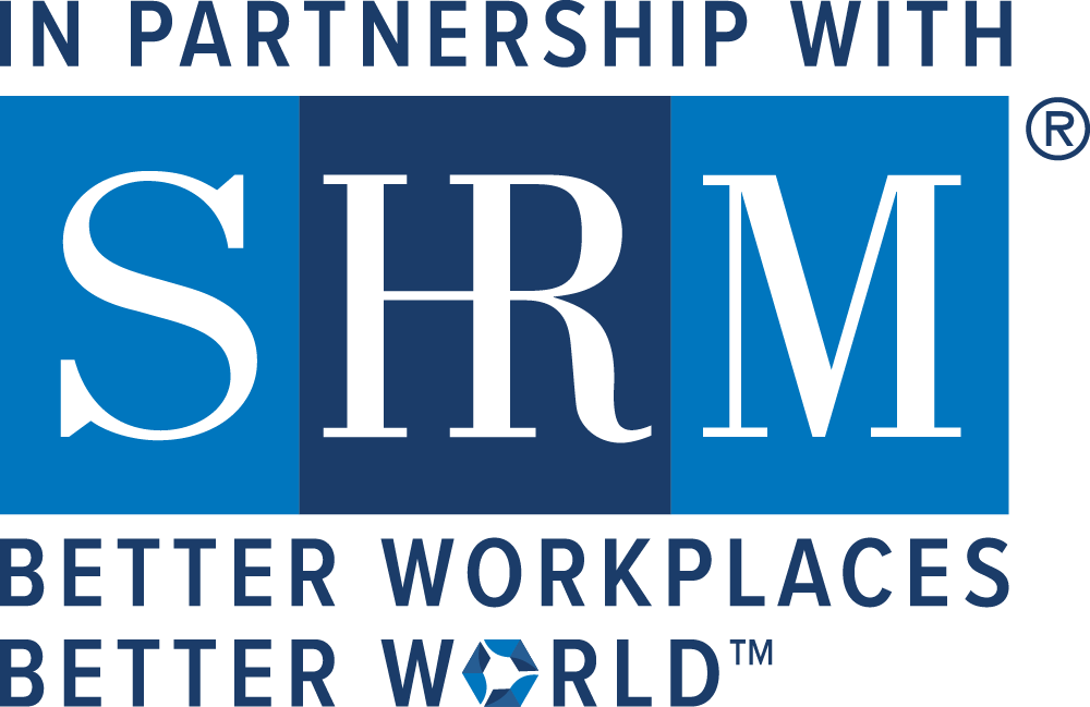 SHRM Logo - In partnership with SHRM. Better workplaces. Better World.