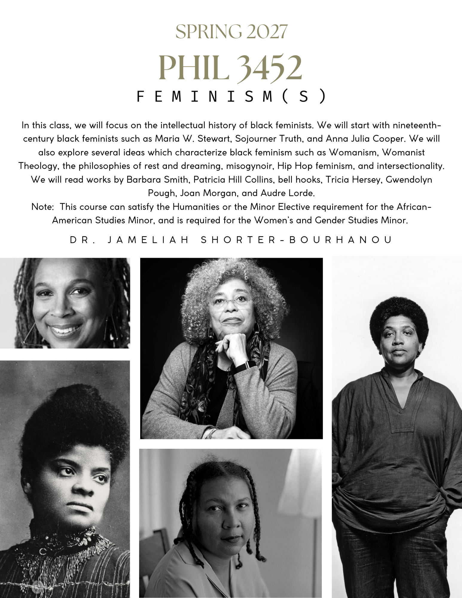 poster for feminisms