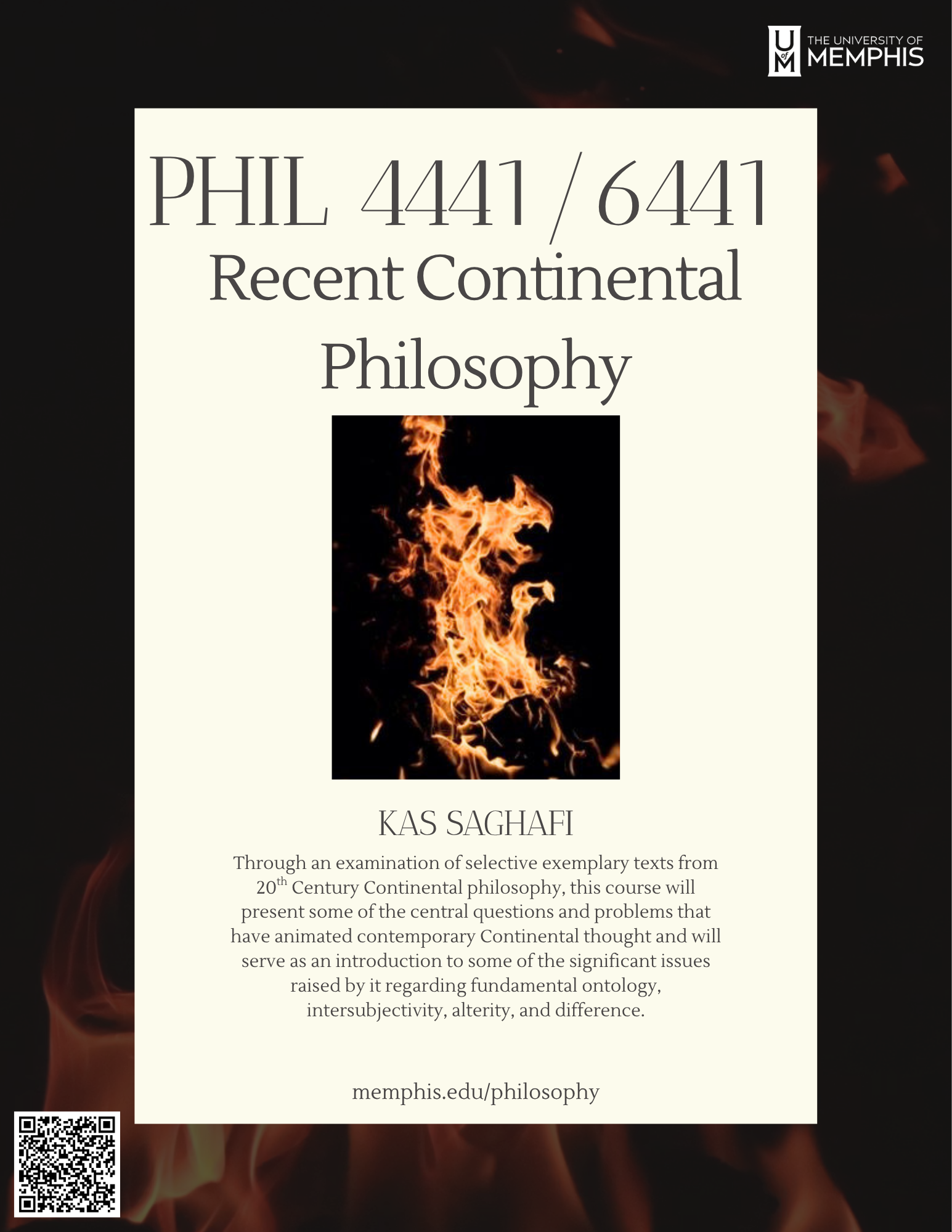 poster for Recent Continental Philosophy