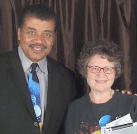 Joanne Rhodes and Neil deGrasse Tyson, taken in 2016