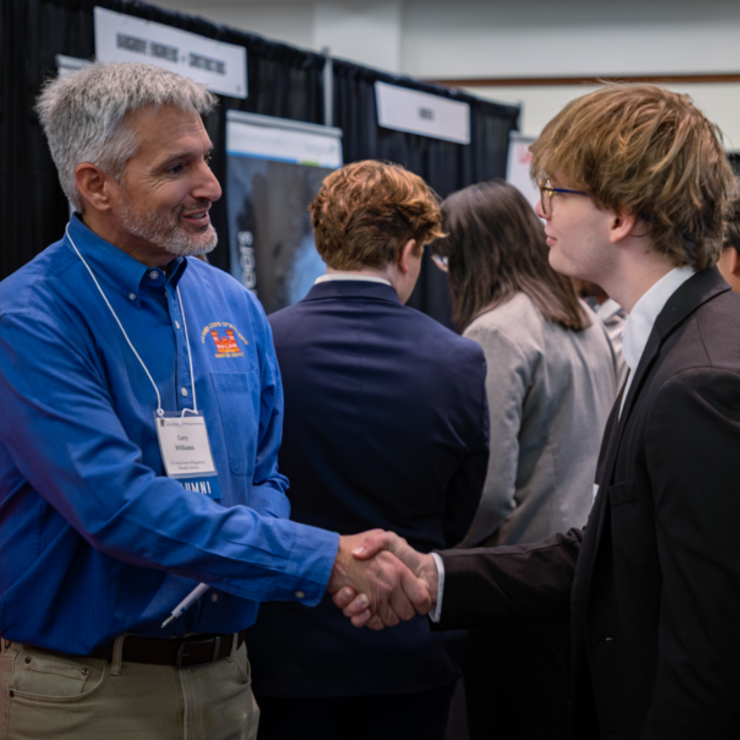 Student at Career Fair