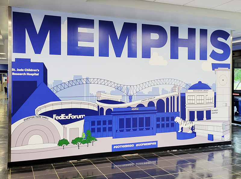 Choose your path Wall decal of Memphis locations