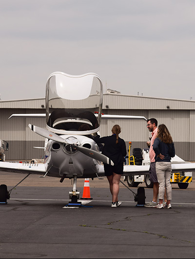 small plane on tarmac