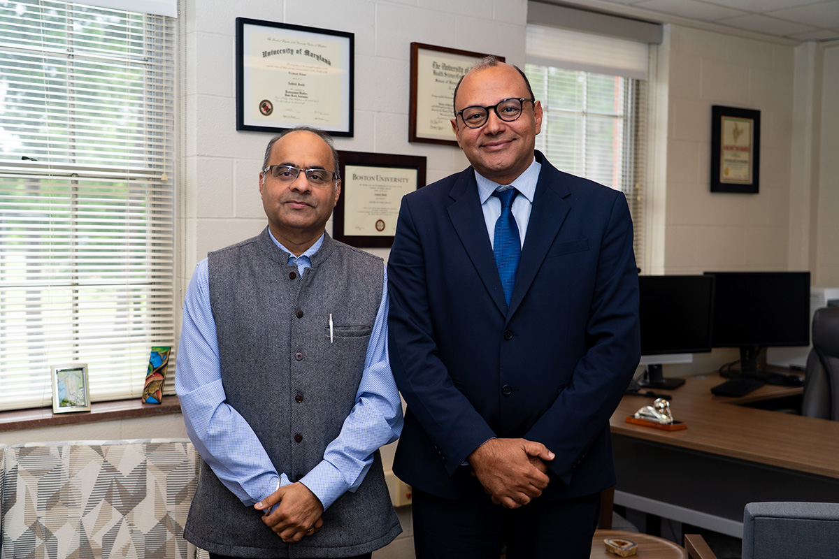 Dr. Ashraf and Dean Joshi Standing