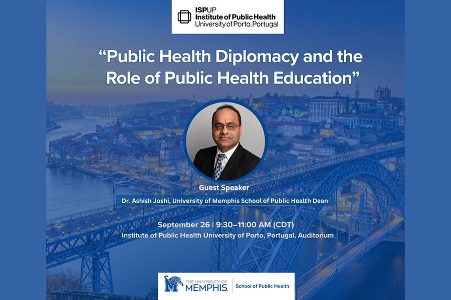 Dean Joshi Invited as Guest Speaker at Instituto de Saúde Pública, Universidade do Porto