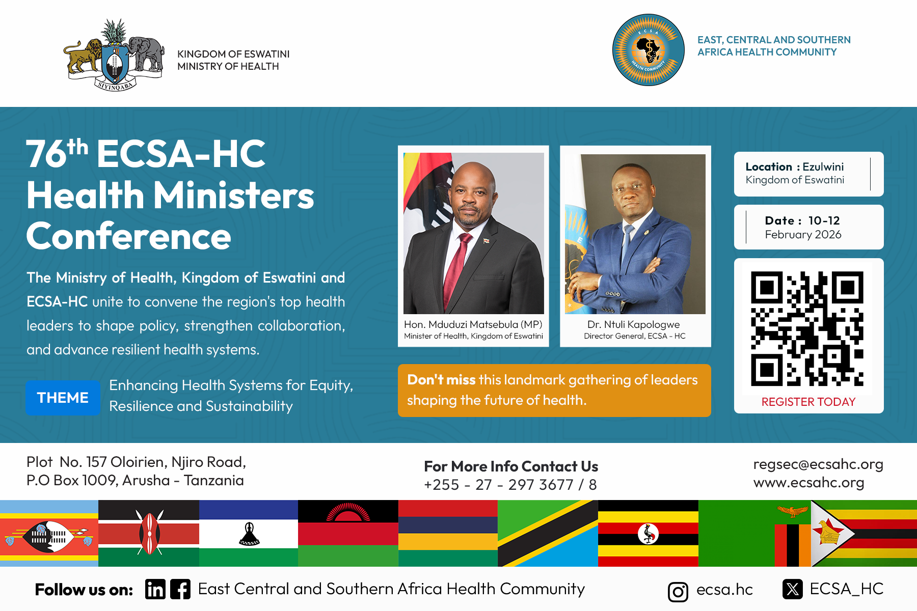 76th Health Ministers Conference February 10-12, 2026