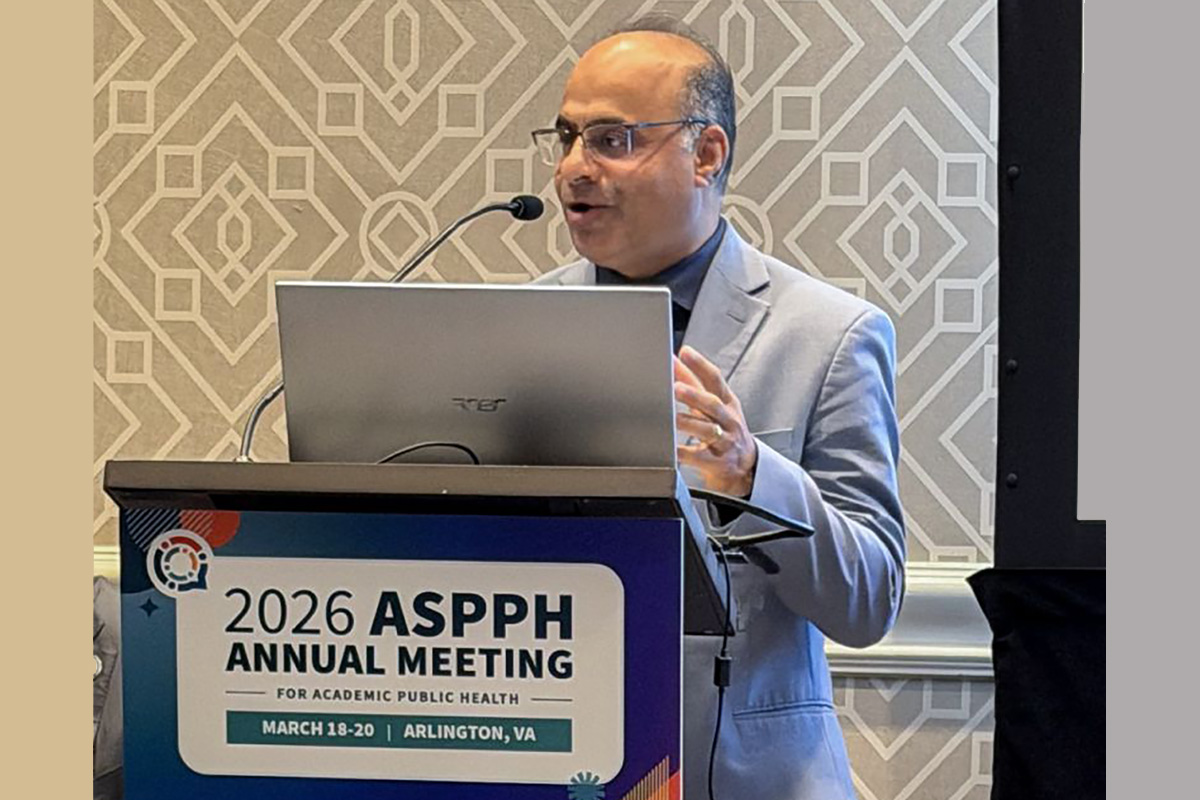 SPH Dean, Dr. Ashish Joshi presents at ASPPH Annual Meeting  