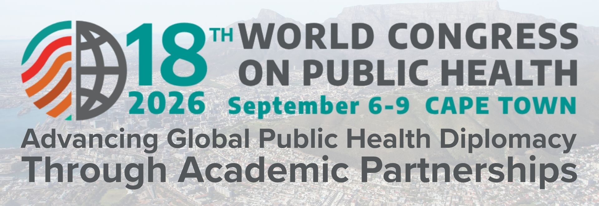 Recommended size: 800 × 600 px Event name and date with logo of WCPH