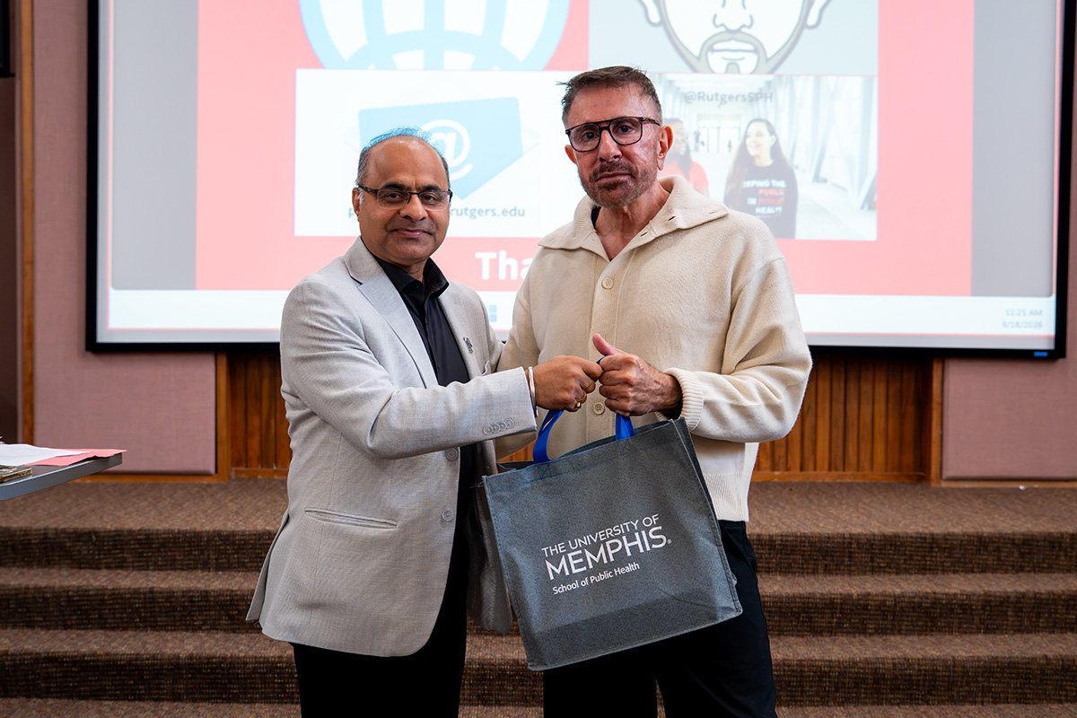 SPH Dean and Distinguished Professor, Dr. Ashish Joshi and Perry N. Halkitis, PhD, Dean of the Rutgers School of Public Health