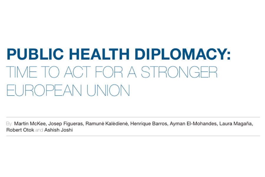 Public health diplomacy: Time to act for a stronger European Union