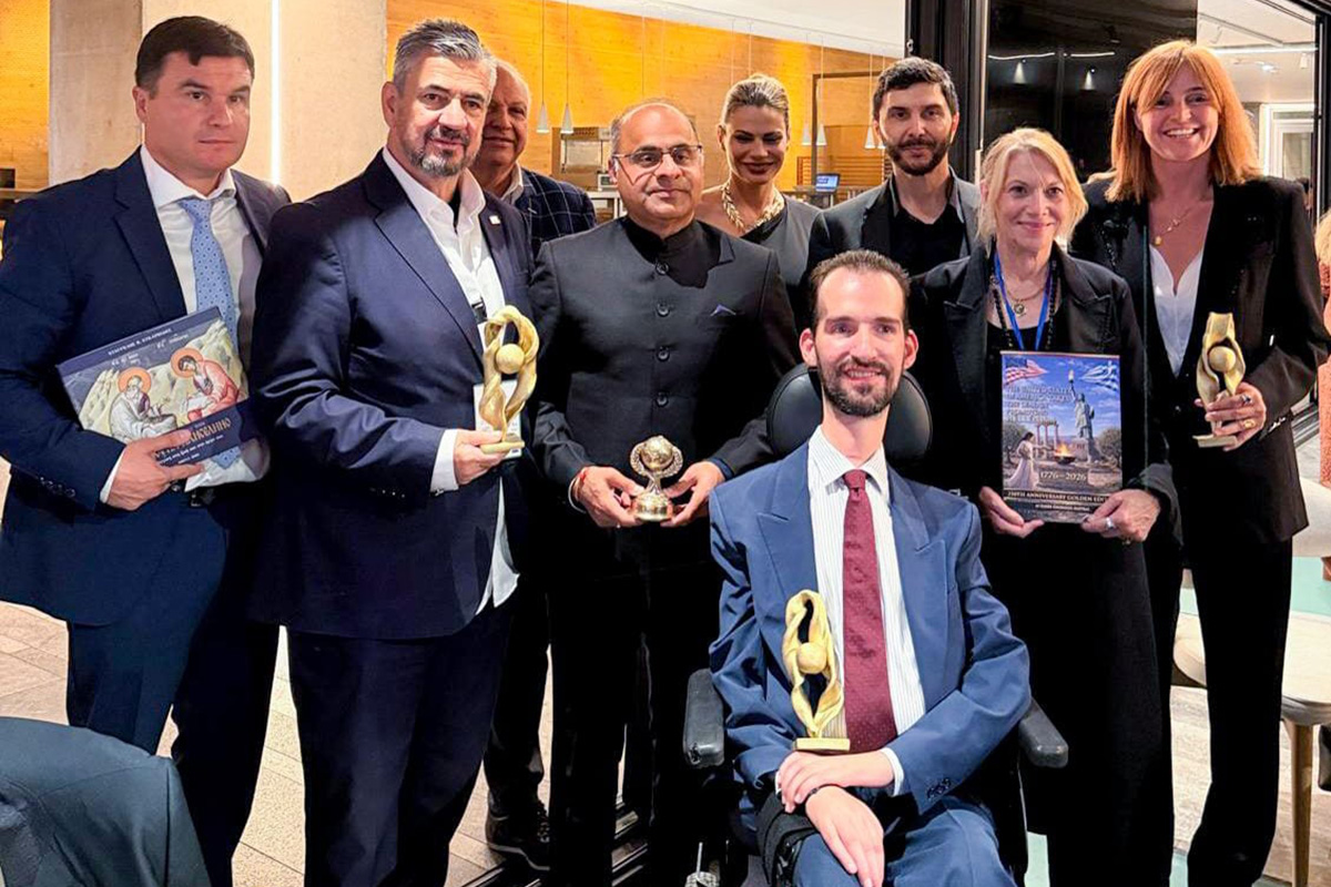 Group photo: Dean Ashish Joshi Honored with WGES Global™ NOVA Award 2026