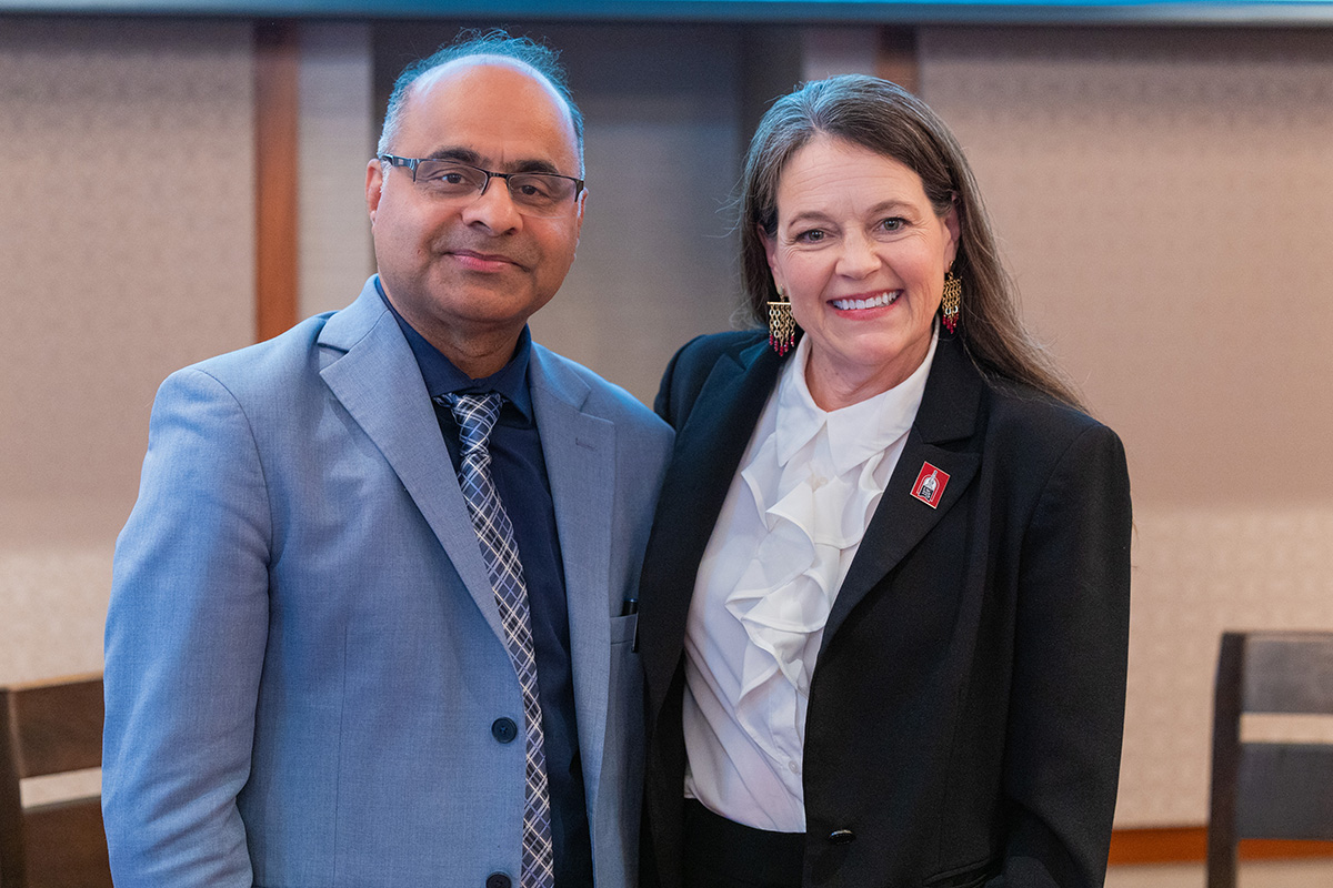 Tara Sabo-Attwood, Ph.D., Dean of The University of South Carolina Arnold School of Public Health and Ashish Joshi, PhD, MBBS, MPH, Dean of The University of Memphis School of Public Health