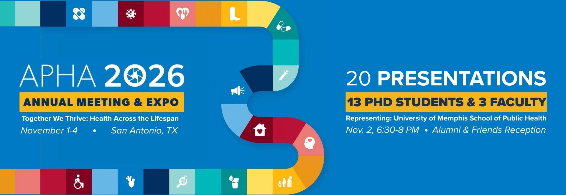 University of Memphis School of Public Health Representation at APHA 2026