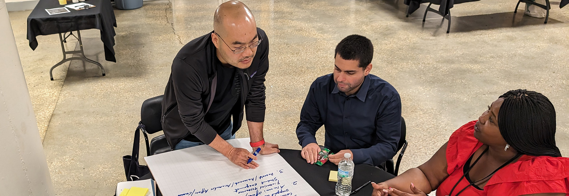 Team working on a project