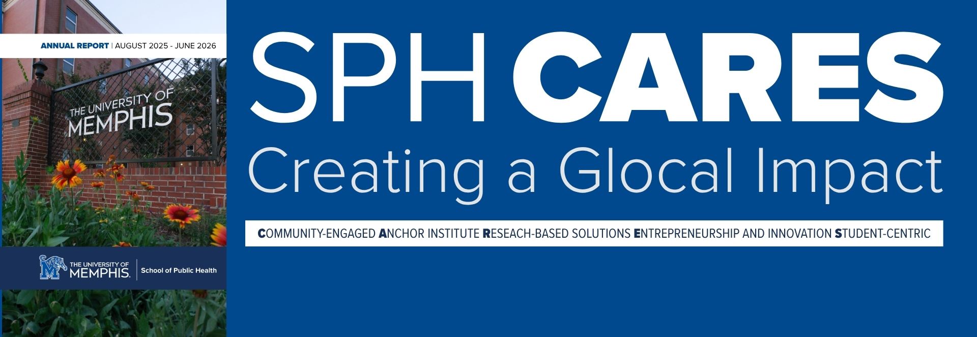 SPH Magazine Cover on UofM background