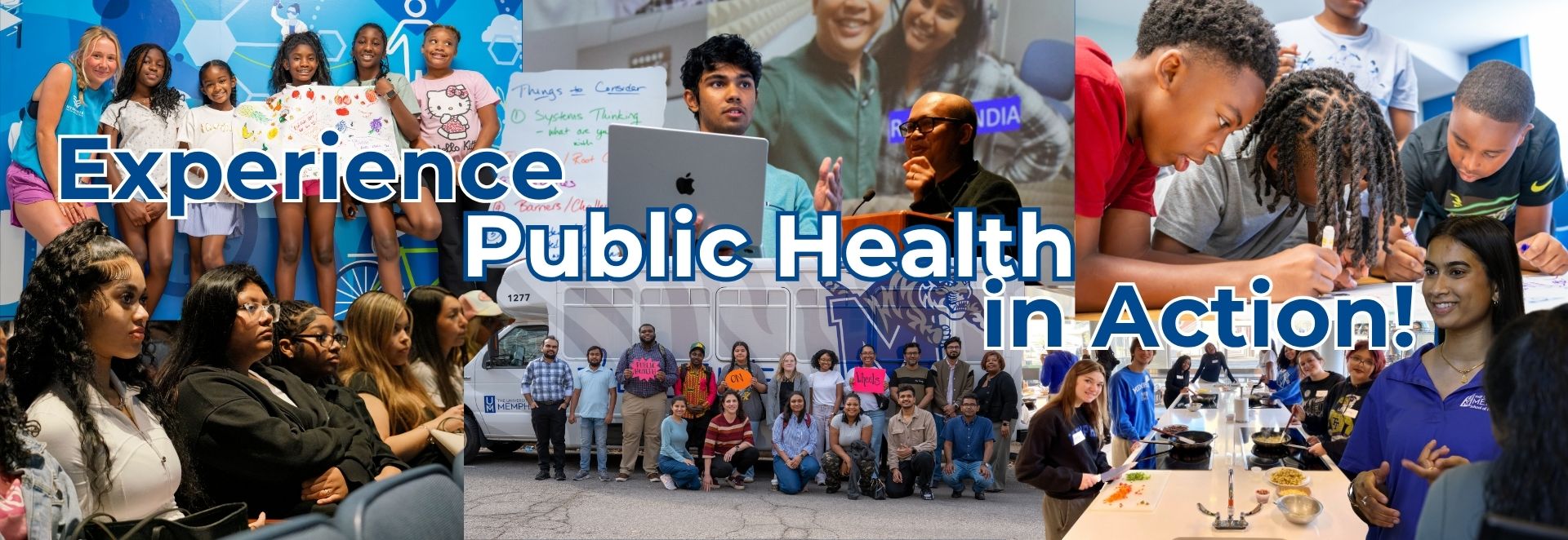 Collage showing PHIA activities