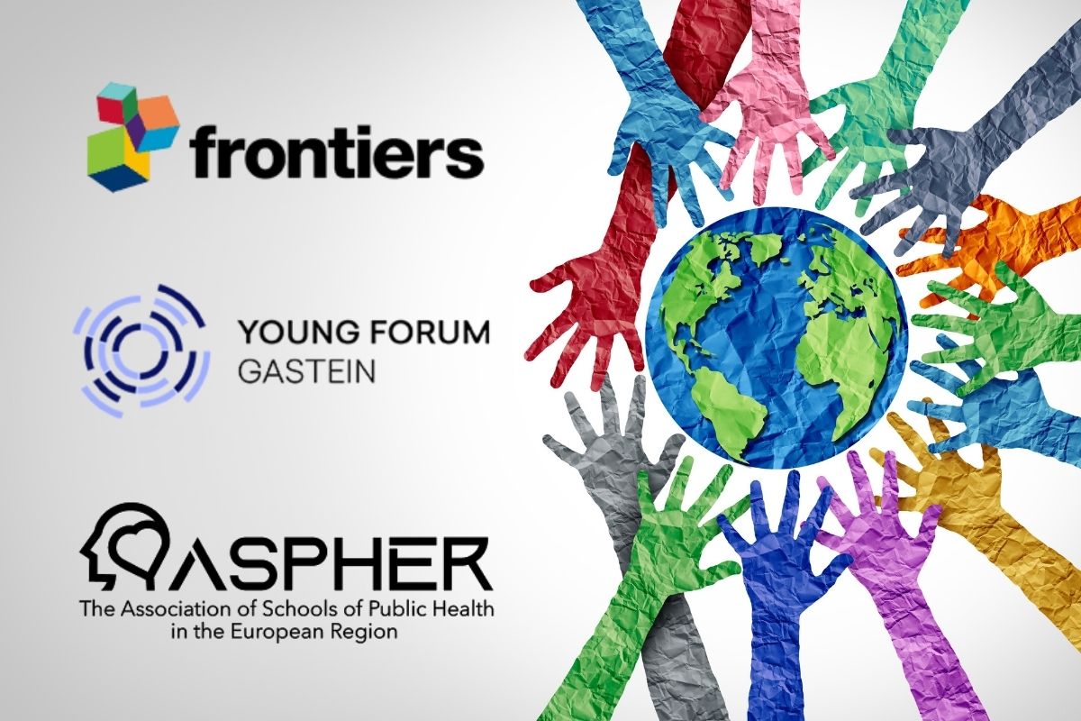 Logos of Frontiers, YFG and ASPHER